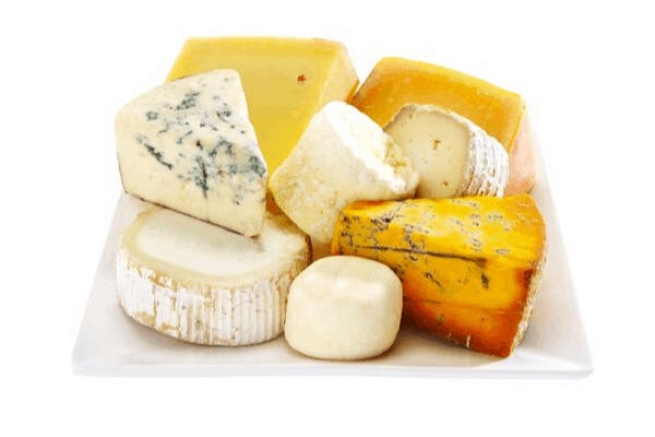 five cheese meaty lasagne - a selection of cheeses
