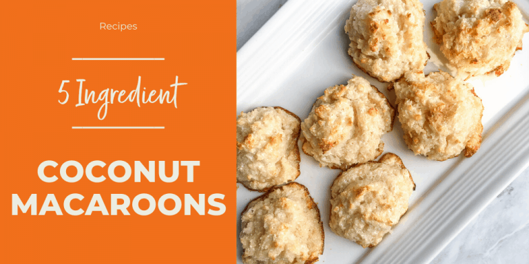 Easy 5 Ingredient Coconut Macaroons