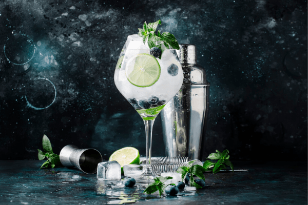 gin and tonic works well with chicken to serve for Valentine's Day dinner