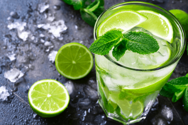 Mojito with a mint sprig