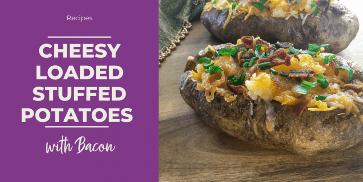 Image for Cheesy Loaded Stuffed Potatoes with Bacon