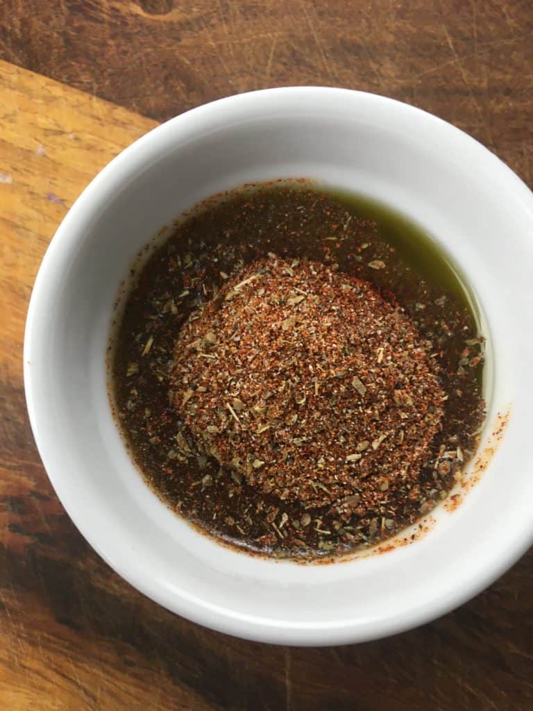 mix marinade in a bowl