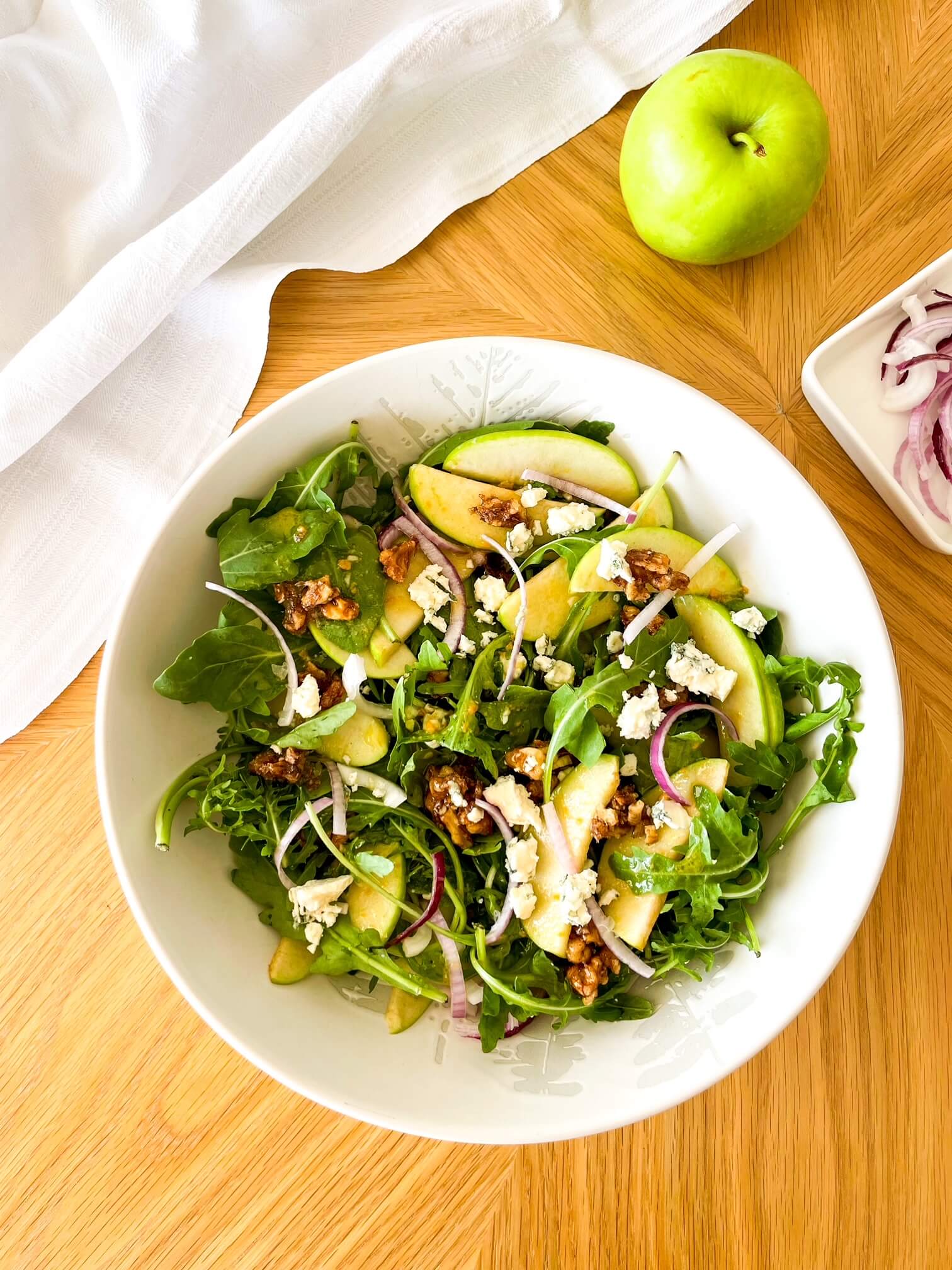 Apple Walnut Salad With White Balsamic Vinaigrette 4 More Dressing 