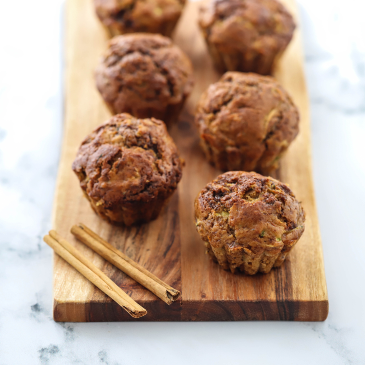 Cinnamon Zucchini Muffins