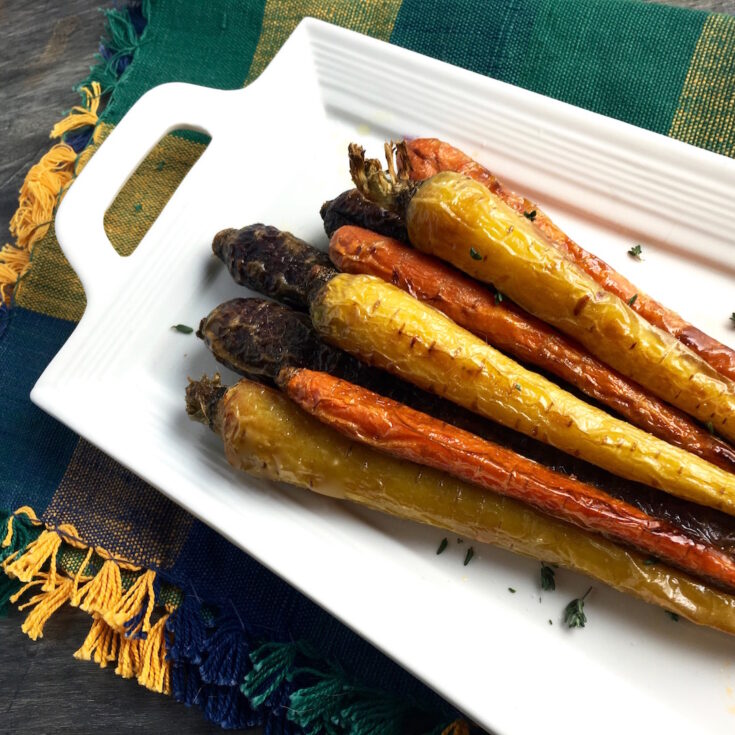 Tri-Color Roast Carrots