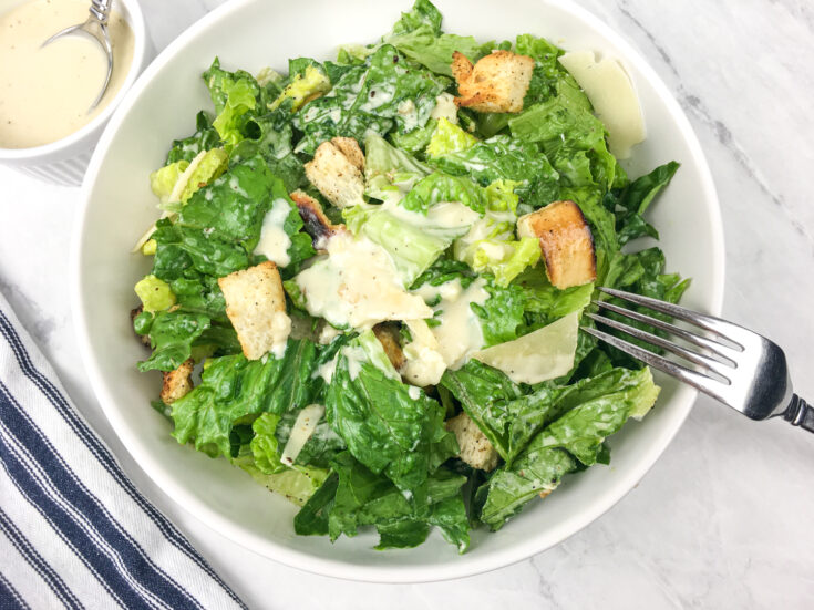 Classic Caesar Salad with Homemade Dressing