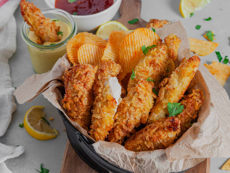 Baked Potato Crusted Chicken Tenders Recipe